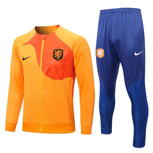 Trainingsanzug Niederlande 2022-23 Orange Blau